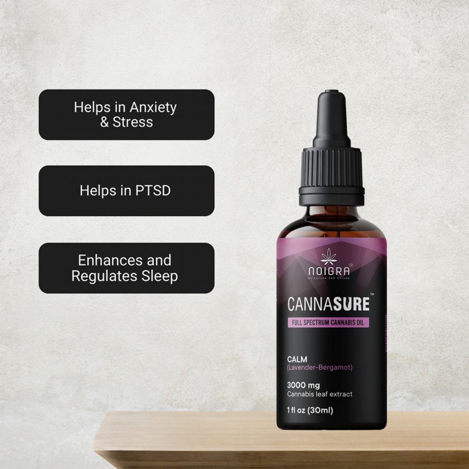 Cannasure Calm Full-spectrum Cannabis Extract for Stress & Anxiety, 3000mg, 30ml on itsHemp