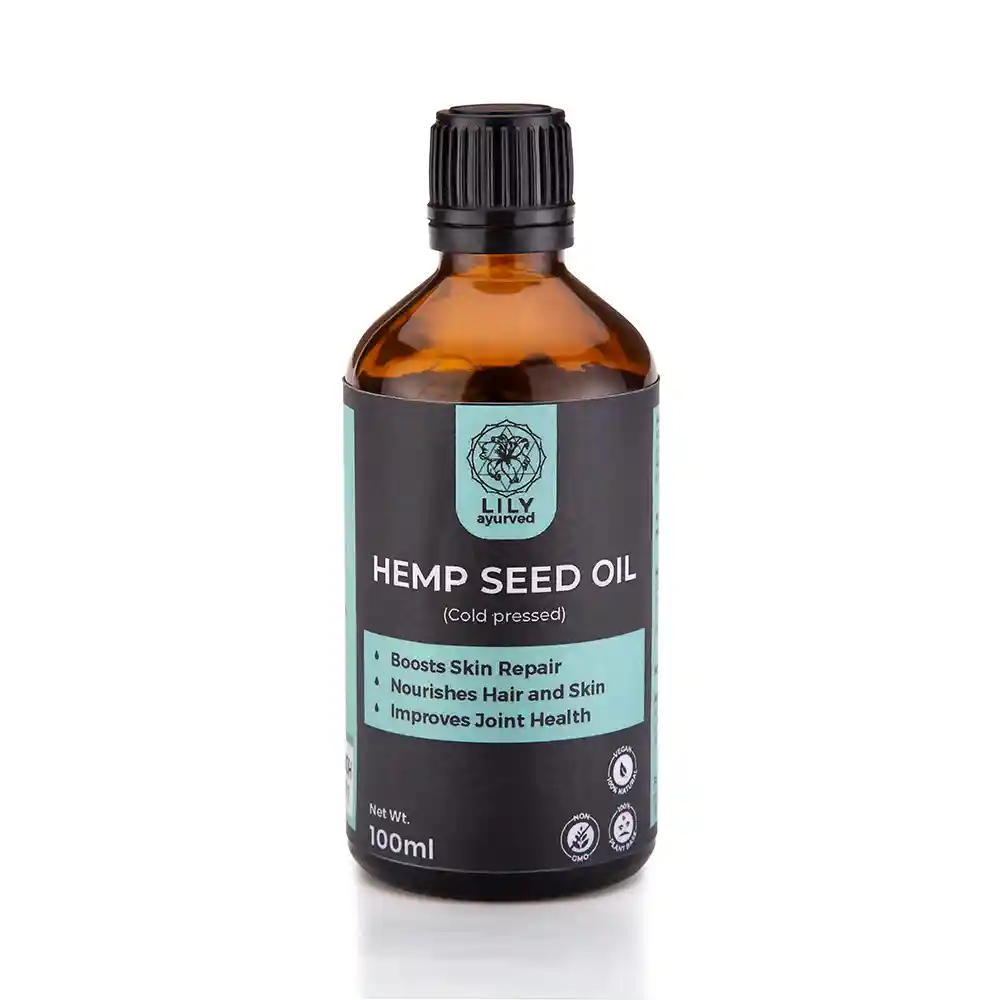 Lily Ayurved Hemp Seed Oil, 100mL on itsHemp