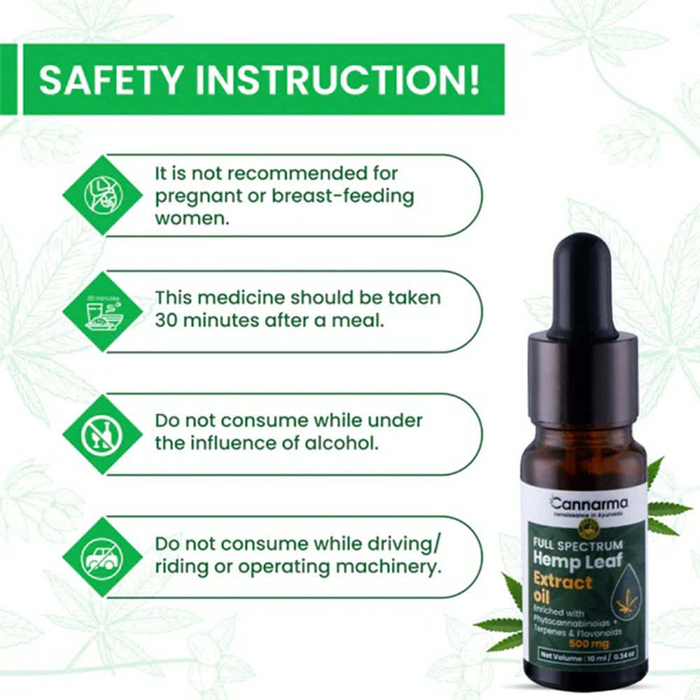 Cannarma™ Ultra-premium Full-spectrum Cannabis Leaf Extract Oil, 500mg (5%), (5mL-10mL) - Image 3