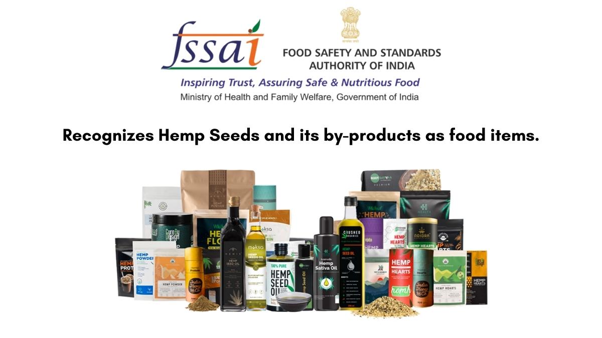 FSSAI recognises hemp oil and seed products in India on itsHemp