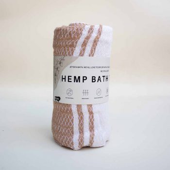 Hemploom Hemp Bath Towel – Natural Brown on itsHemp