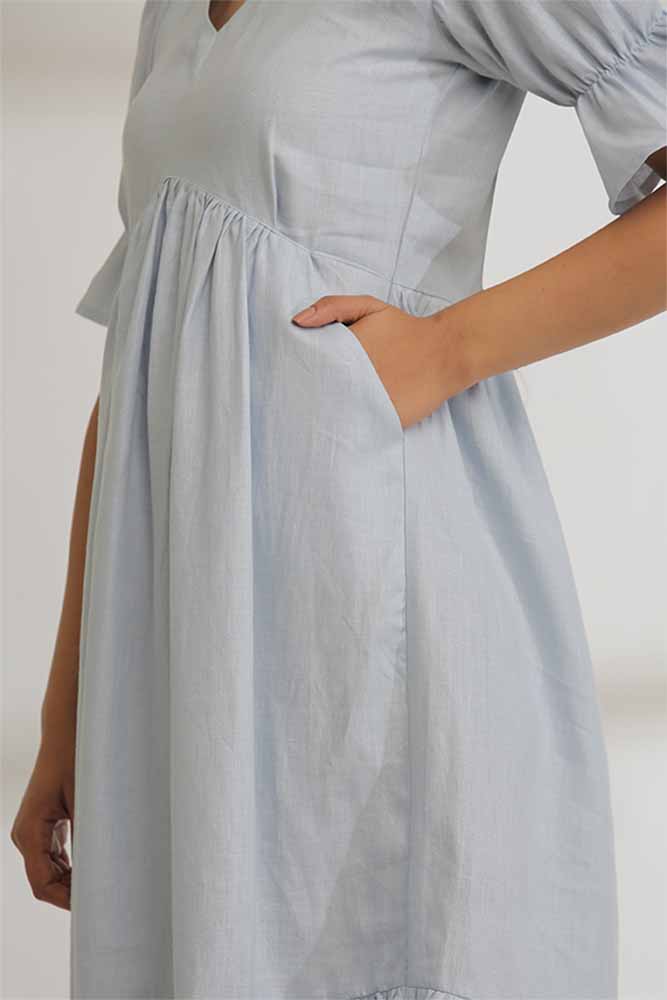 SaralSutra Vintage Vibes Hemp Dress on itsHemp