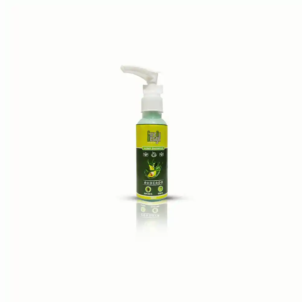 CD033055_1 Cure By Design Avocado & Hemp Seed Oil Shampoo, 50mL on itsHemp