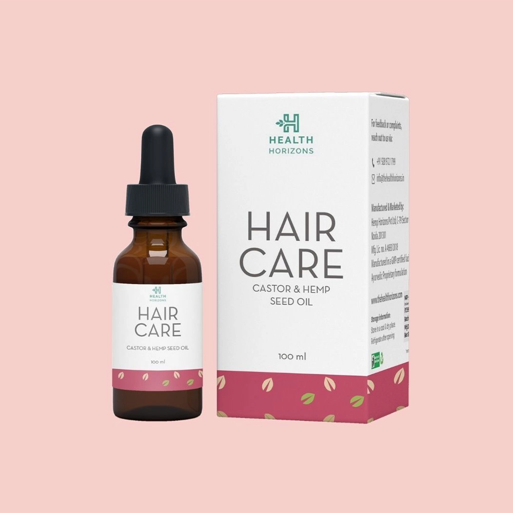 Health Horizons Hair Care Castor and Hemp Seed Oil, 100mL - Image 3