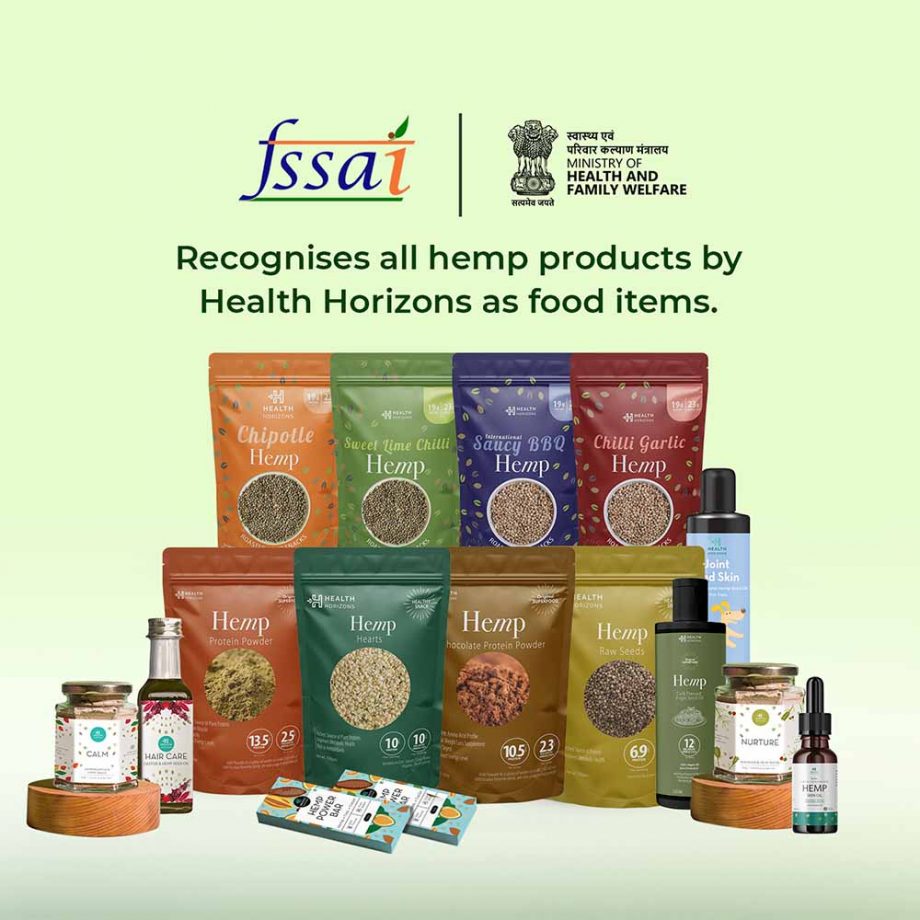 hemp horizons food items recognises by fssai on itsHemp