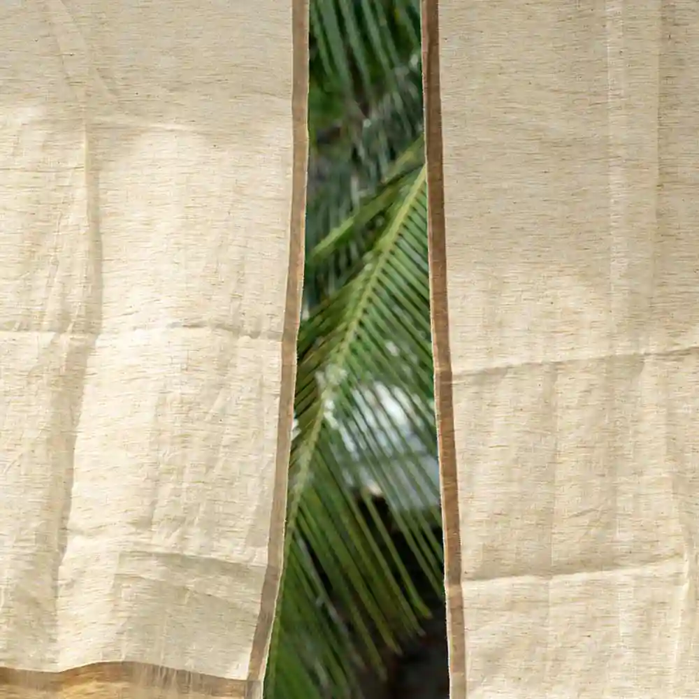Beyond Beleaf Sand Hemp Curtains on itsHemp