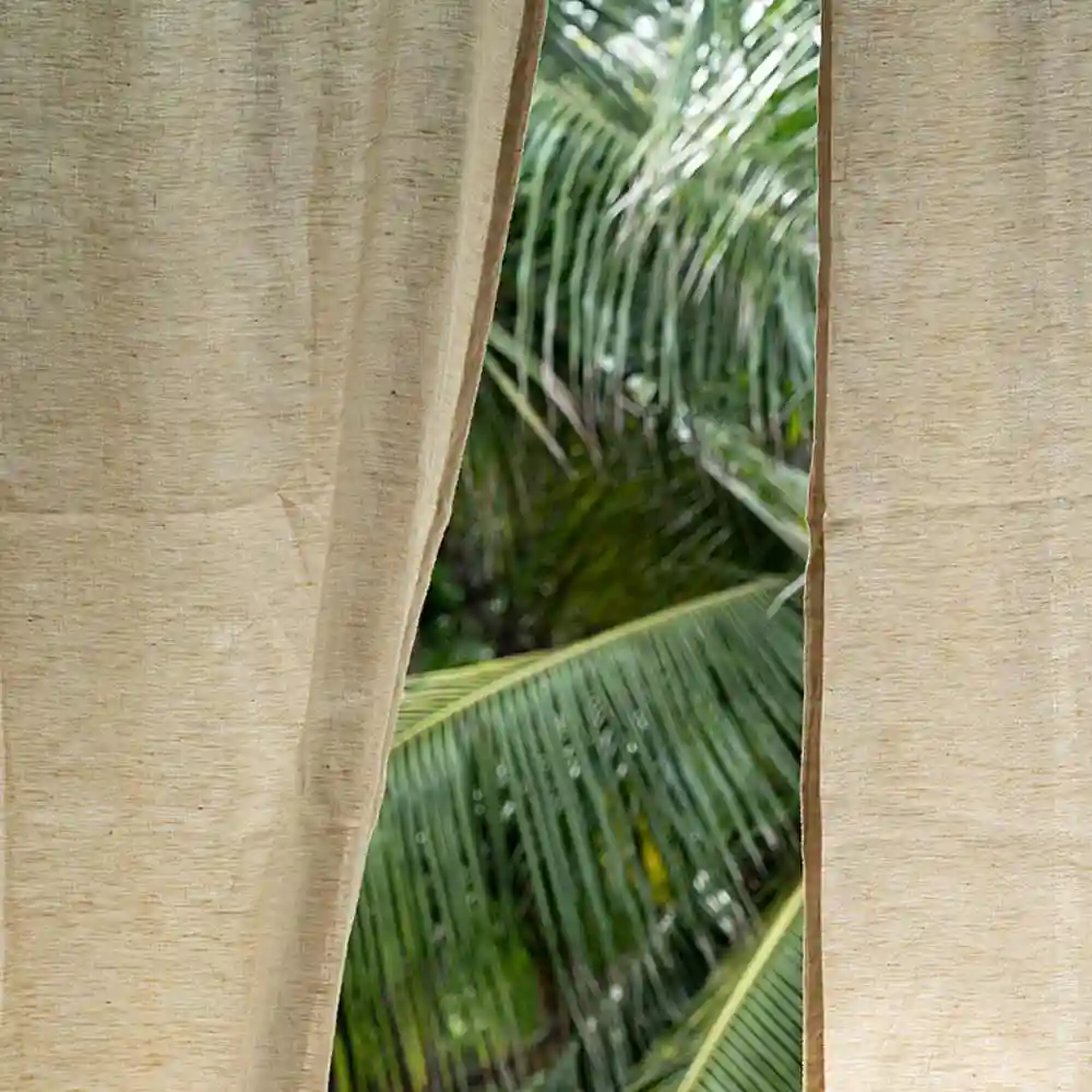Beyond Beleaf Sand Hemp Curtains on itsHemp