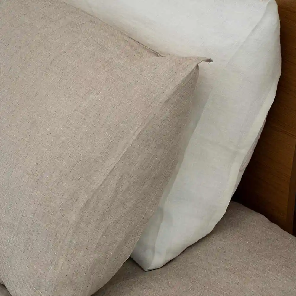 Beyond Beleaf Oatmeal Bedsheet & Pillow Cases Set on itsHemp