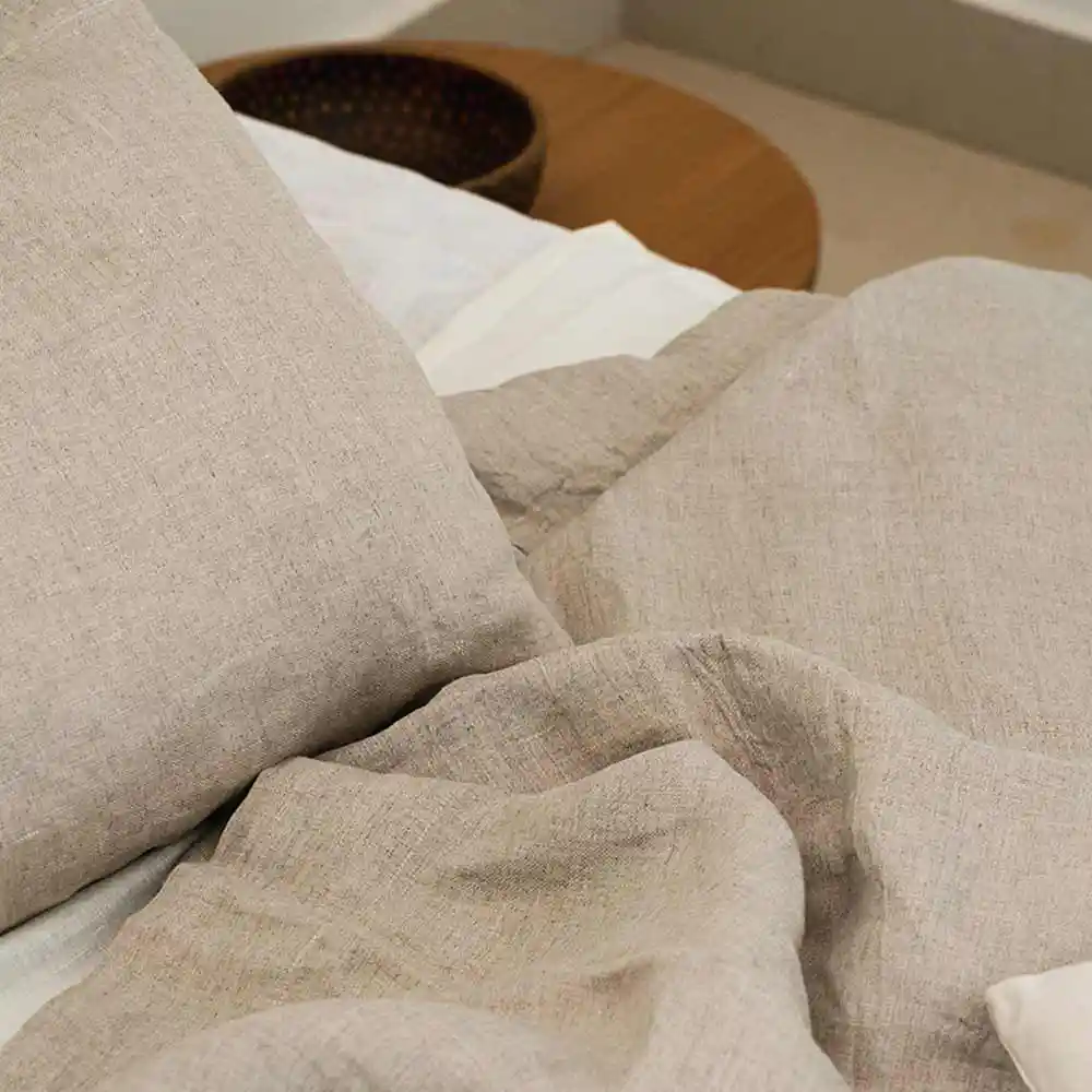Beyond Beleaf Oatmeal Bedsheet & Pillow Cases Set on itsHemp
