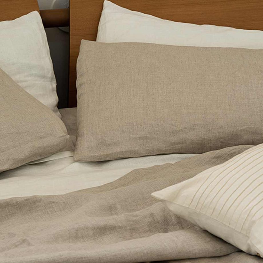 Beyond Beleaf Oatmeal Bedsheet & Pillow Cases Set on itsHemp