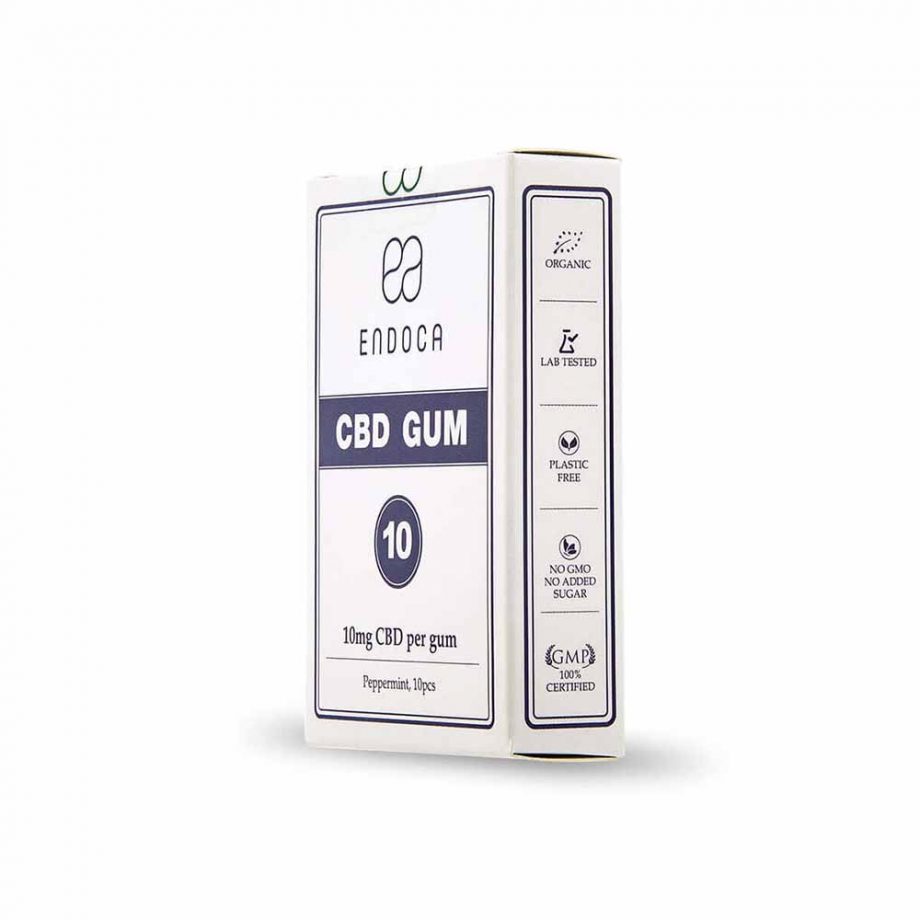 Endoca CBD Gum Pack Of 10 Gums 100mg CBD on itsHemp