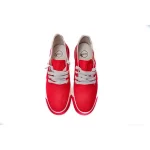 Maafaa Designs Handmade Red Hemp Shoes on itsHemp