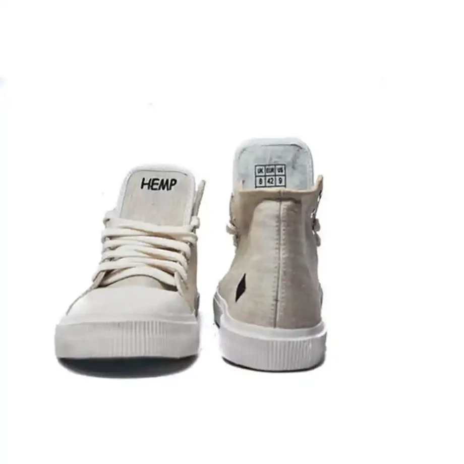 Maafaa Designs Hemp High Top & Rubber Toe Shoes itsHemp
