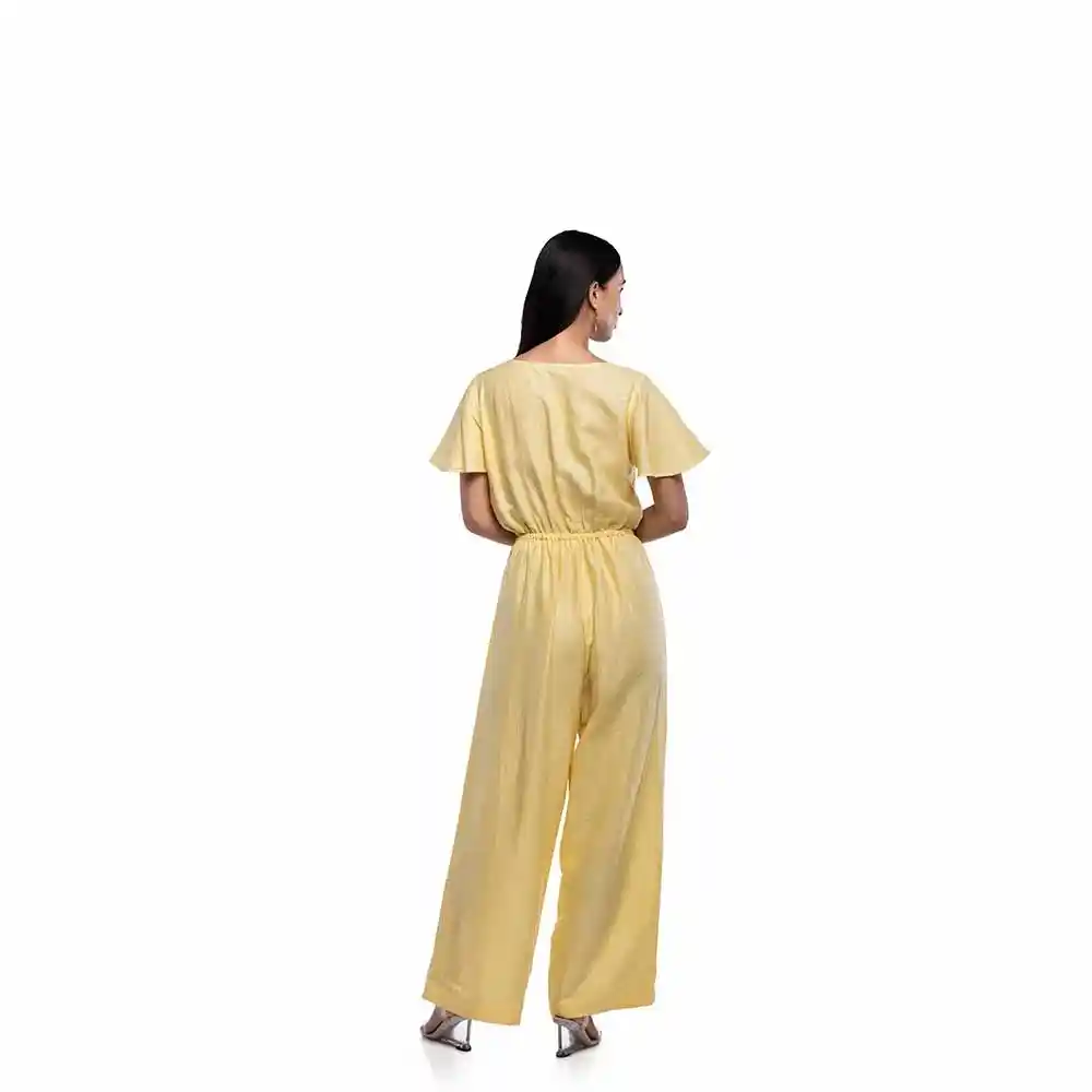 TISH Bow Jumpsuit on itsHemp