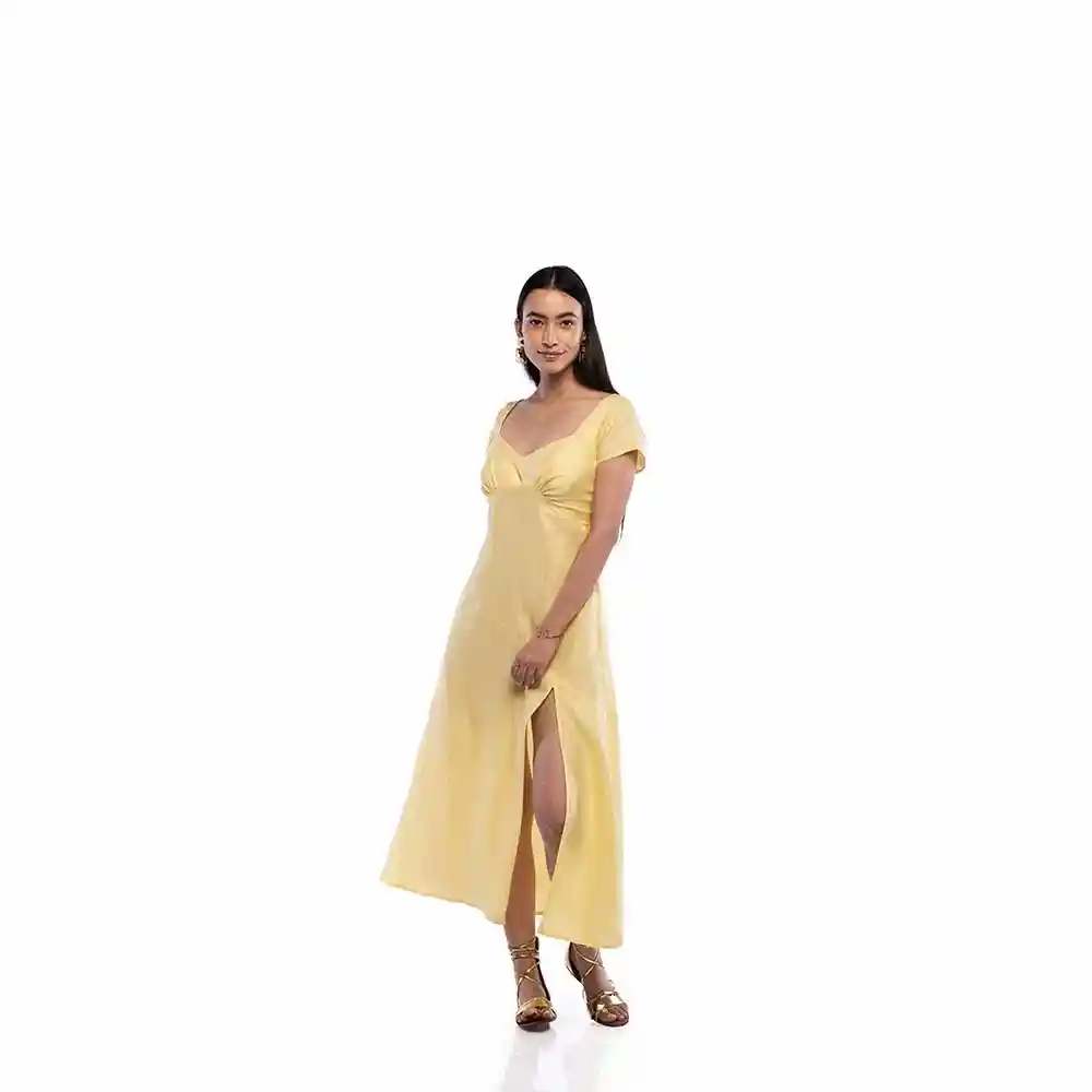 TISH Midi Slit Dress on itsHemp