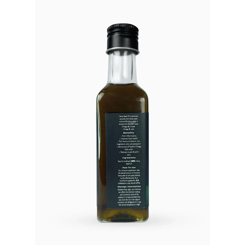 Ananta Hemp Sativa Oil Cold-pressed, 500mL - Image 2