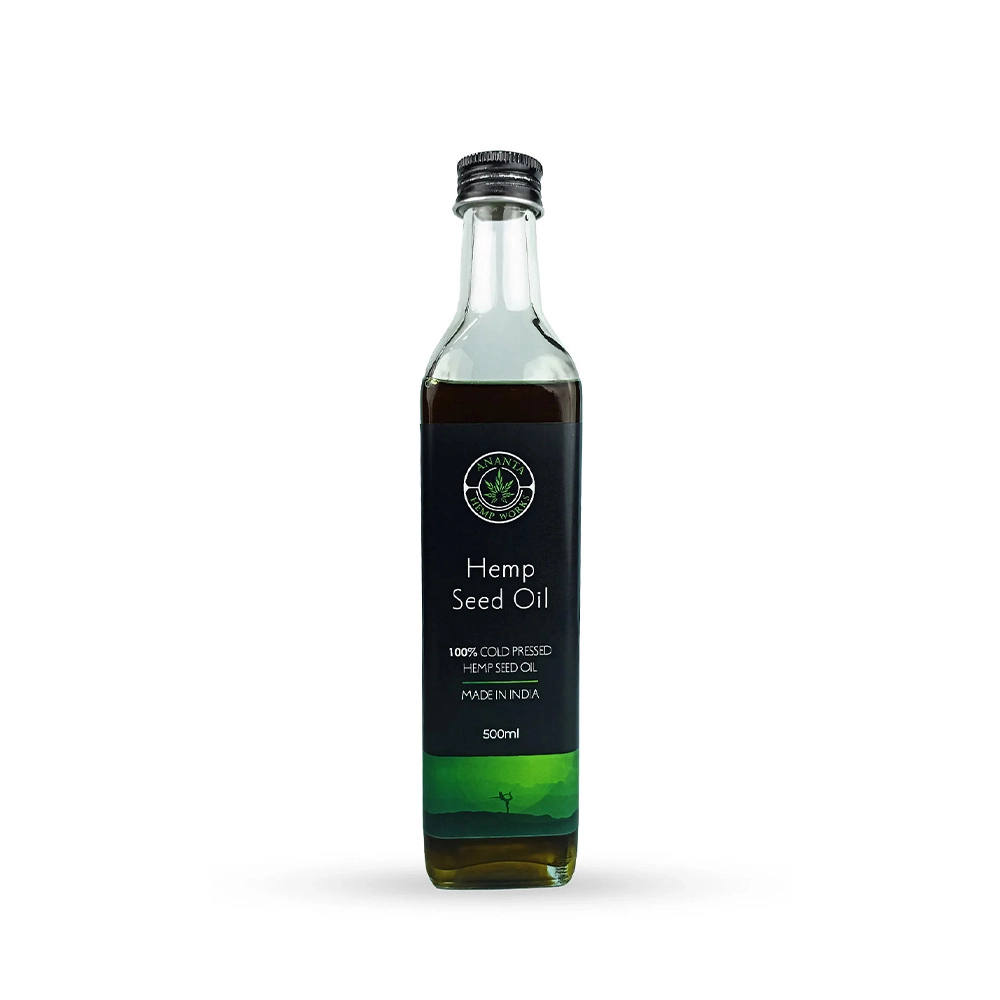Ananta Hemp Sativa Oil Cold-pressed, 500mL - Image 1