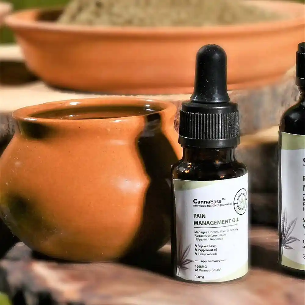 Ananta Cannaease Pain Free Full-spectrum Vijaya Leaf Extract for Oral Consumption on itshemp