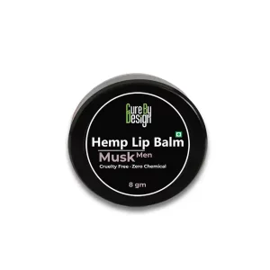 Cure By Design Hemp Lip Balm -  Musk for Men, 8gms