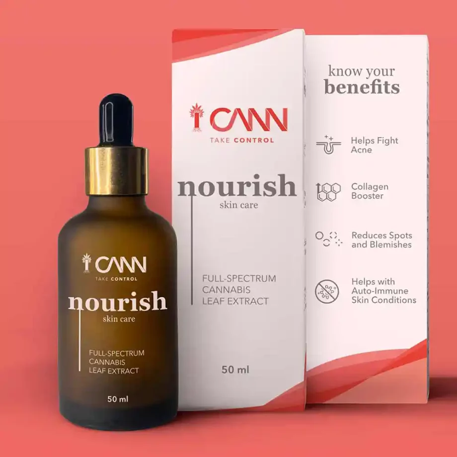ICANN Nourish Full-spectrum Vijaya Extract for Skin Care, 50mL on itsHemp