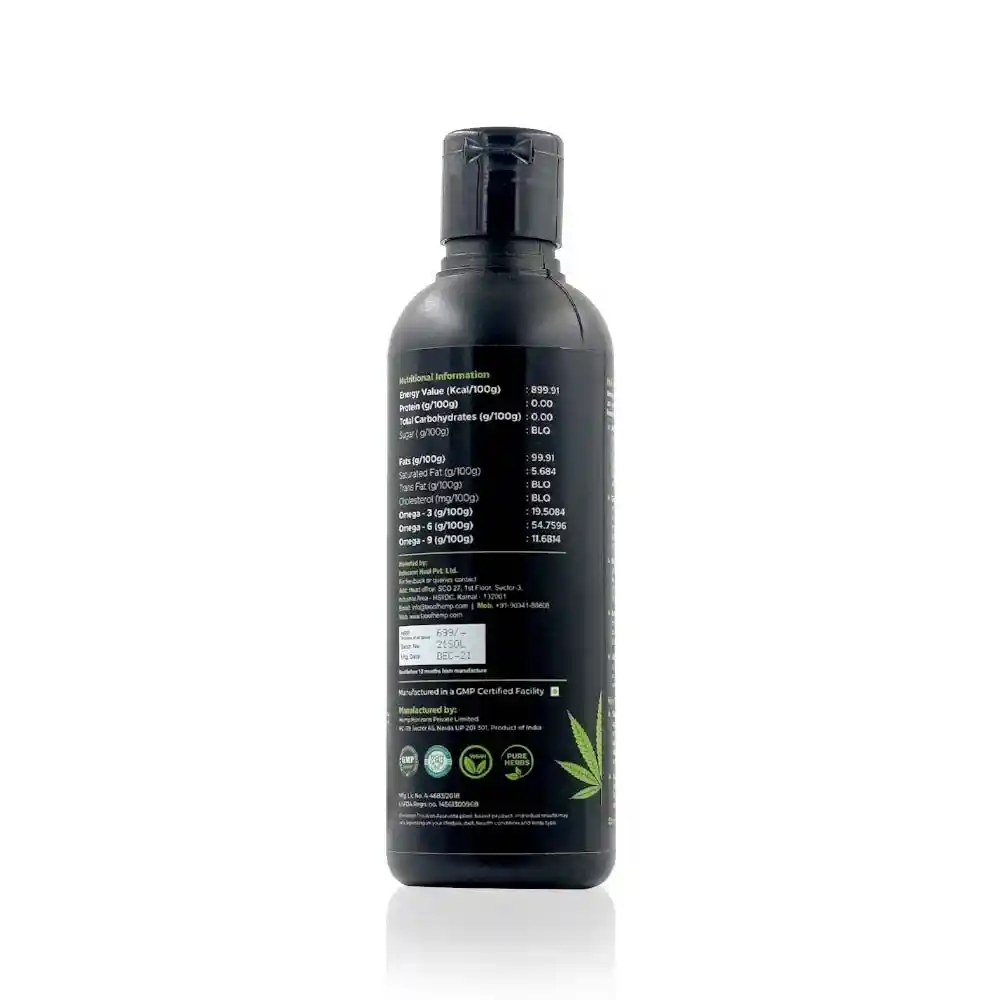 Tao Of Hemp BHISHJAYAM Hemp Seed Oil, 200mL, External Use on itsHemp
