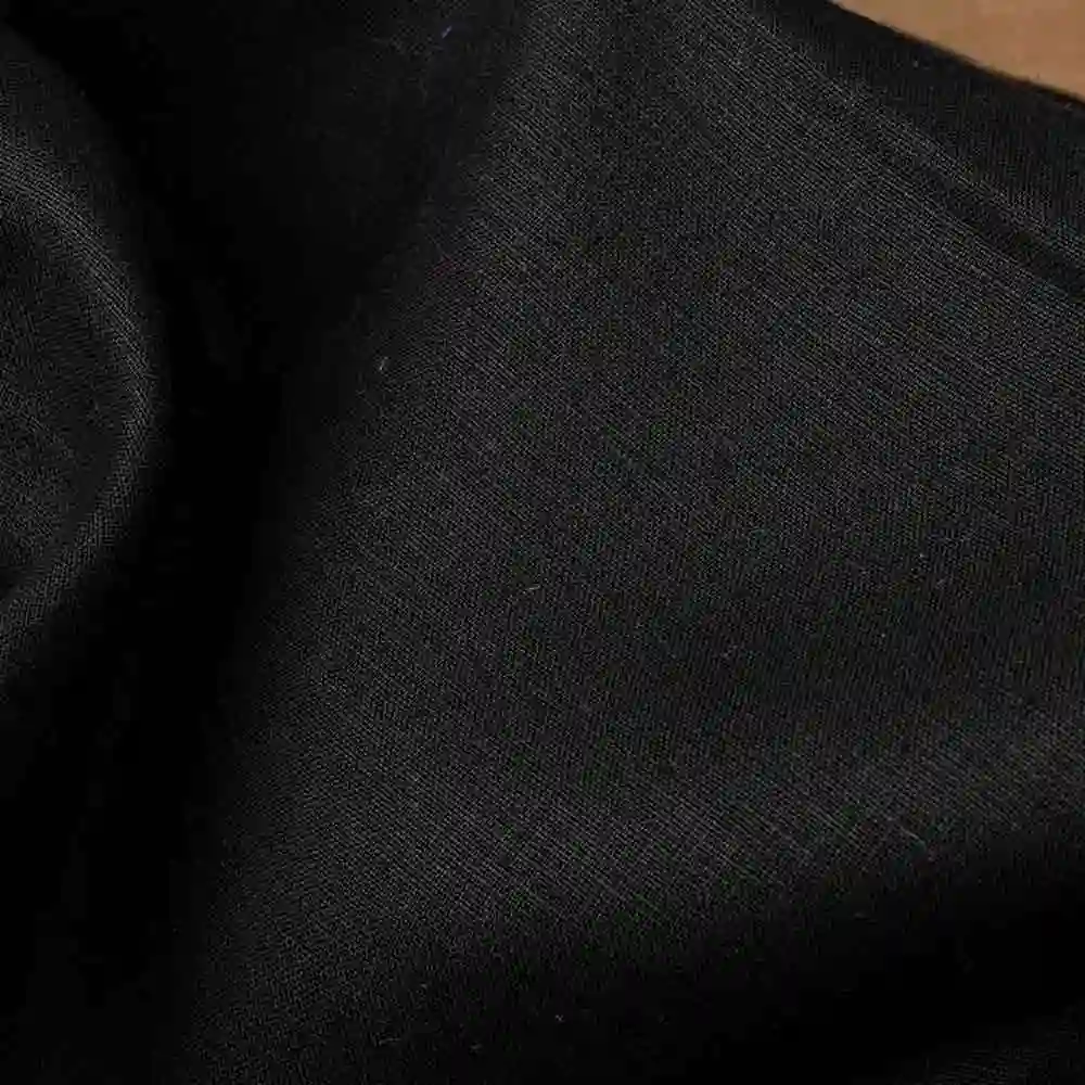 The Hemp Studio Penek Hemp Fabric, Black on itsHemp