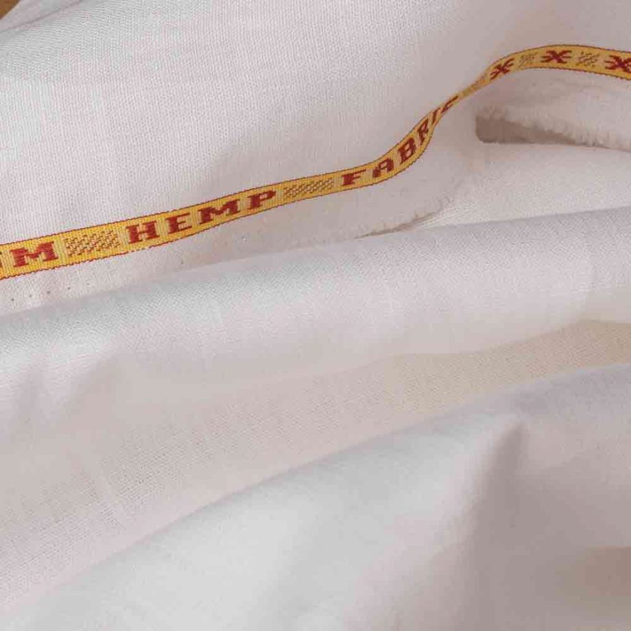 The Hemp Studio Cannabus Hemp Fabric, Plain White on itsHemp