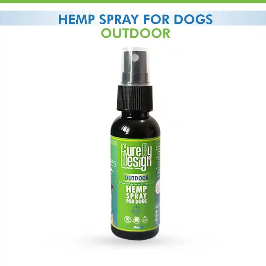 Cure By Design Hemp Spray for Dogs, Outdoor, 50mL on itsHemp