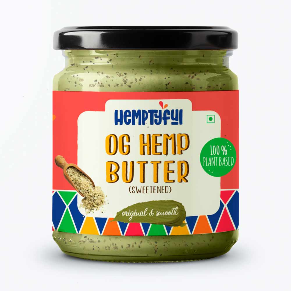 Hemptyful OG Hemp Butter (Sweetened), 180g on itsHemp