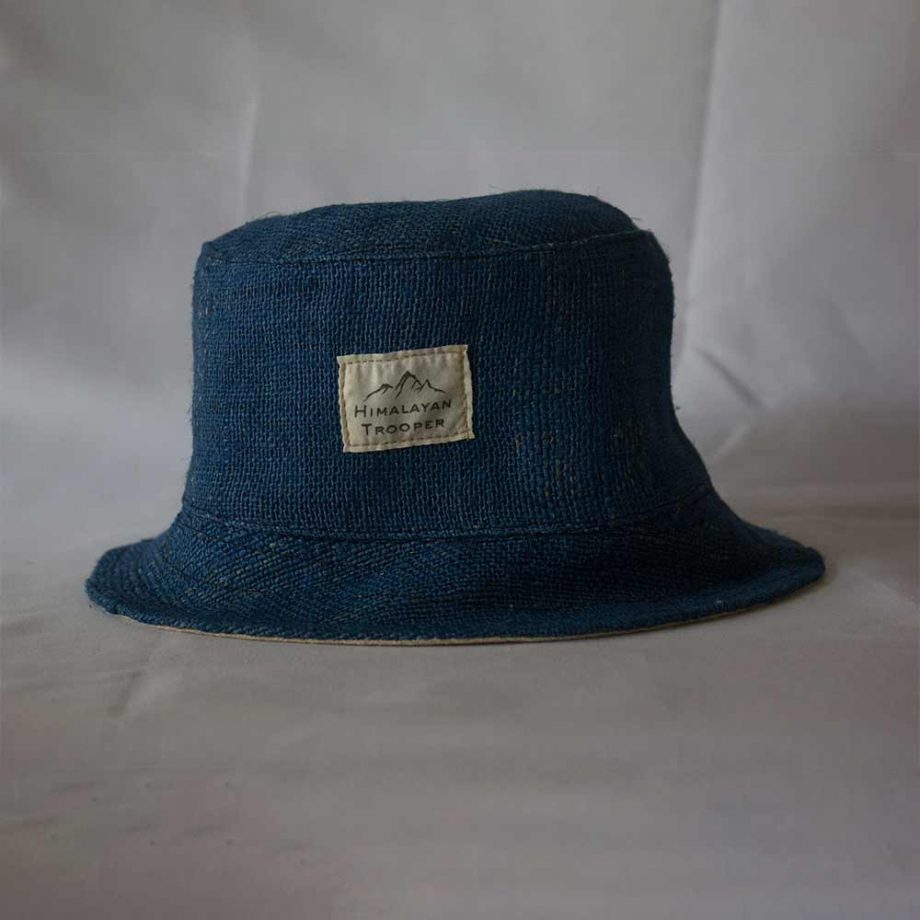 Himalayan Trooper Bucket Hat, Danim Blue on itsHemp