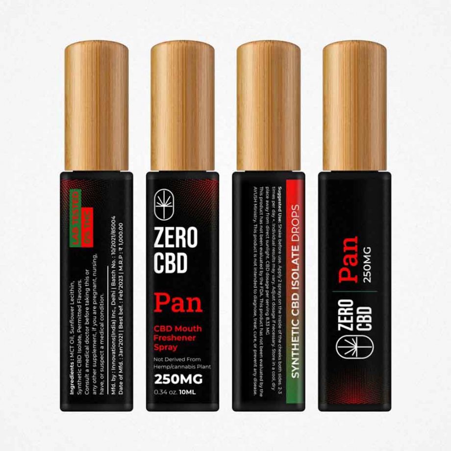 Zero CBD Mouth Freshener, Pan Flavour (250-500mg) (10ml) on itsHemp