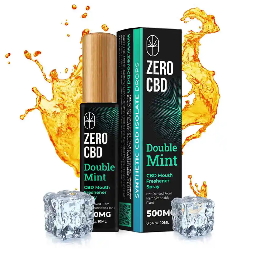 Zero CBD Mouth Freshener, Double Mint (250-500mg) (10ml) on itsHemp