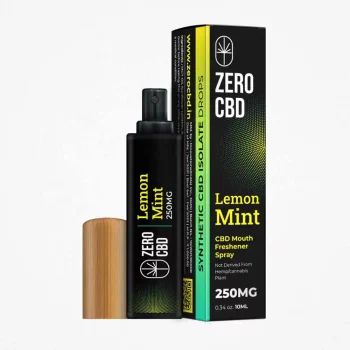 Zero CBD Mouth Freshener, Lemon Mint (250-500mg) (10ml) on itsHemp