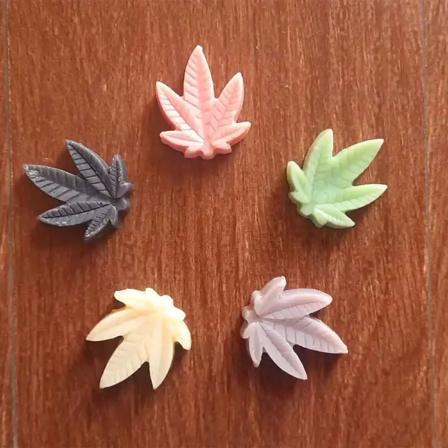 B.E Hemp Mini Weed Leaf Soap variants, Set of 10 (5 Flavour x 2 of Each) on itsHemp