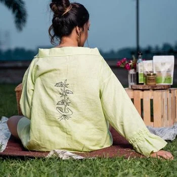 The House of Hemp Hemp Shirt, Mint Green on itsHemp