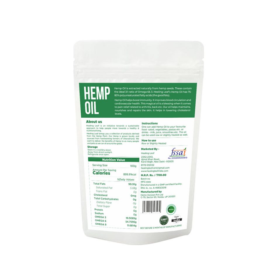 Healing Leaf Hemp oil (Internal), 190ml on itsHemp