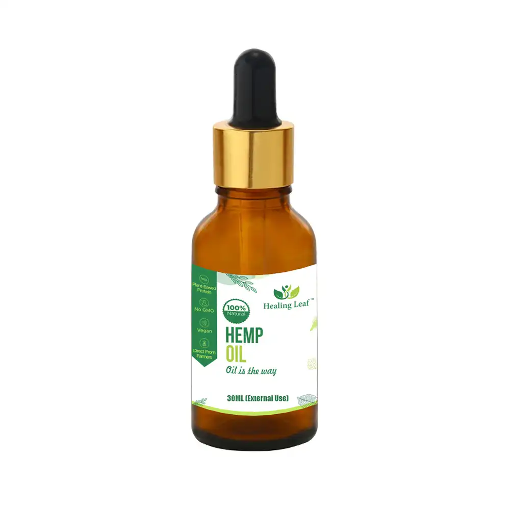 HL121005_1 Healing Leaf Hemp Oil (External), 30ml on itshemp