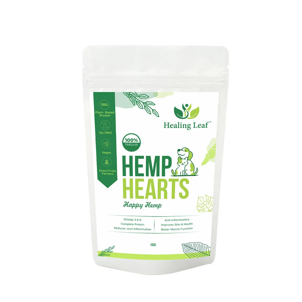 Healing Leaf Hemp hearts for Pets, 100g on itsHemp