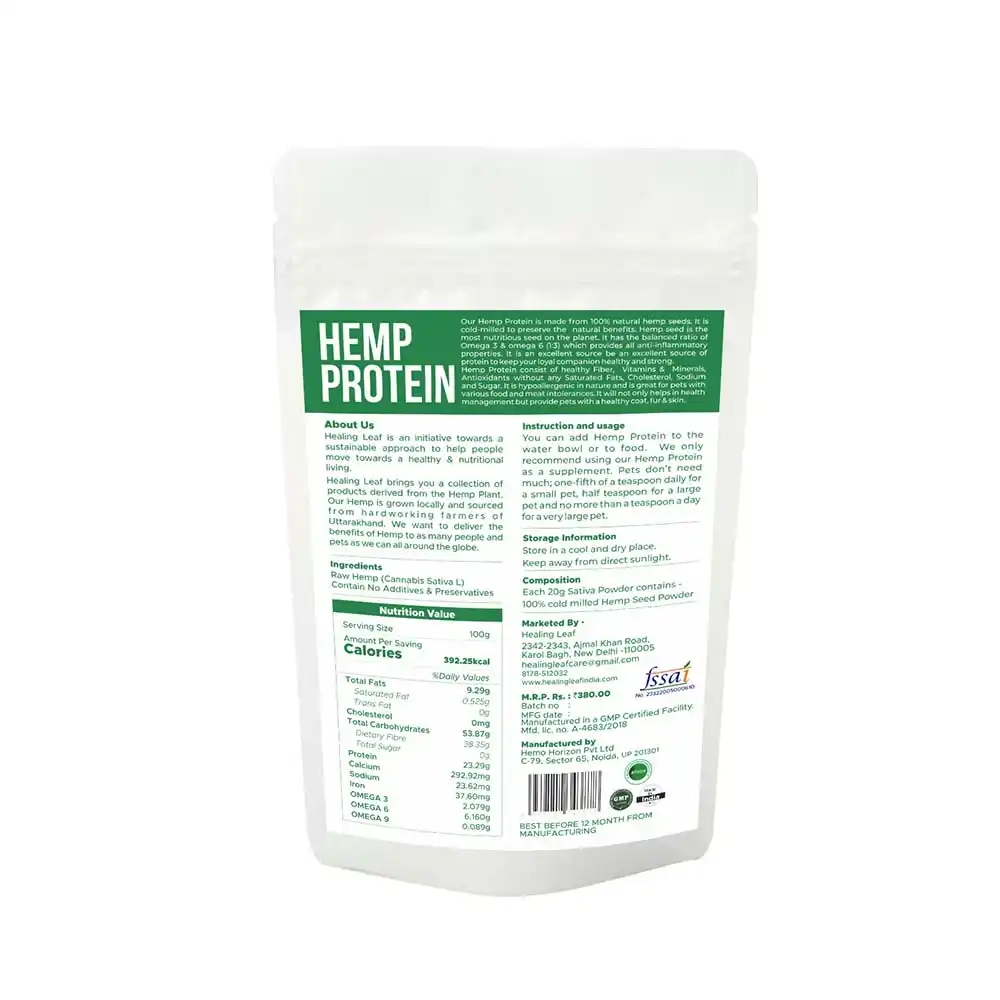 Healing Leaf Hemp hearts for Pets, 100g on itsHemp