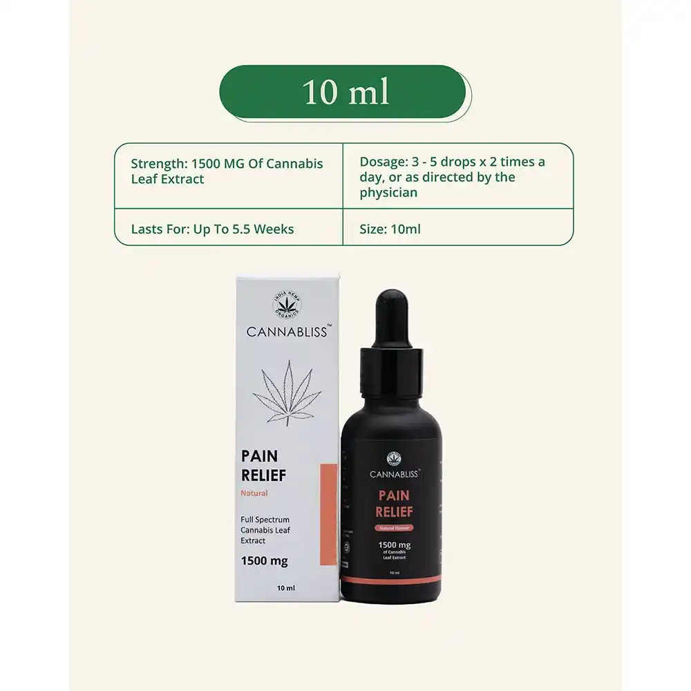 IH020030_2 India Hemp Organics Cannabliss Pain Relief, 1500mg, Natural, 10ml on itsHemp