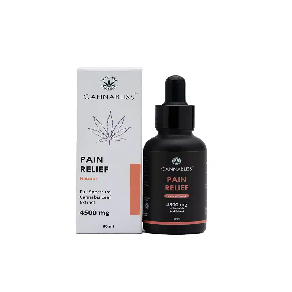 IH020033_1 India Hemp Organics Cannbliss Pain Relief, 4500mg, Natural, 30mlon itsHemp