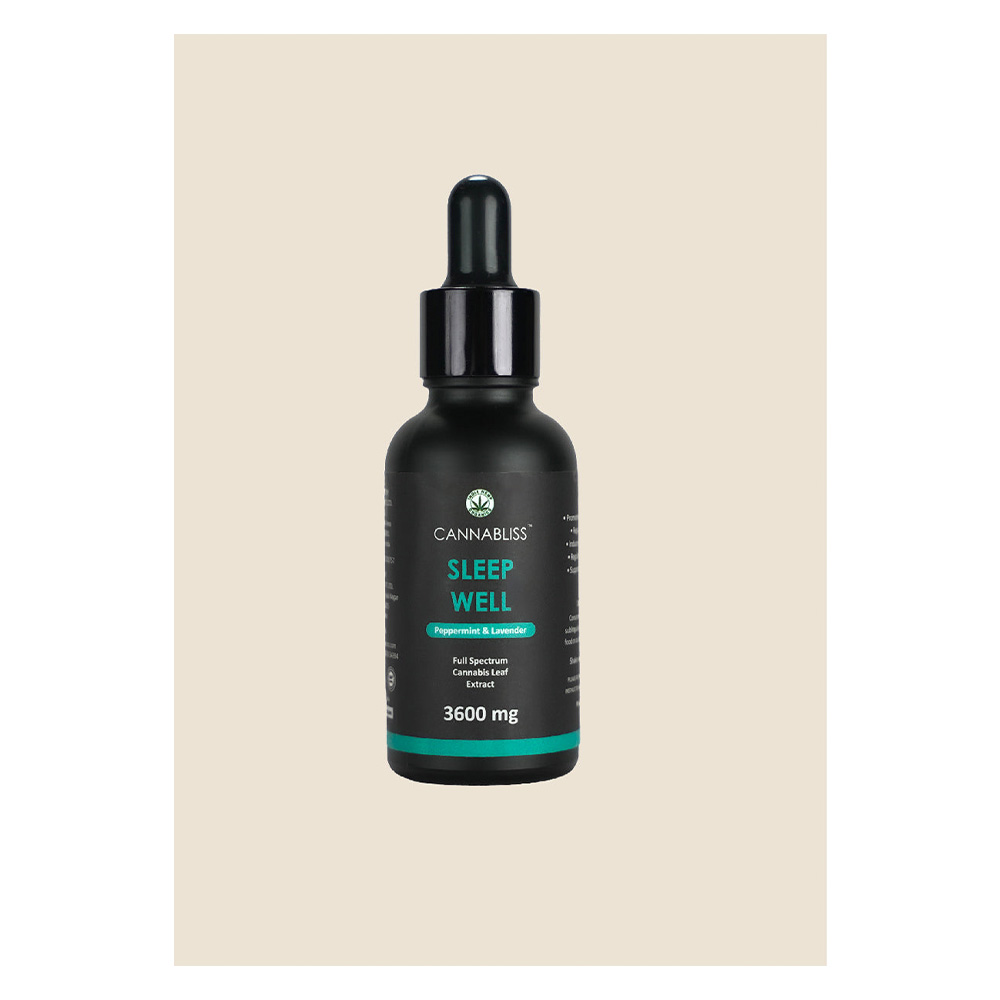 Cannabliss Sleep Well – CBD Oil for Sleep (1:3) – 3600mg, 30ml - Image 2