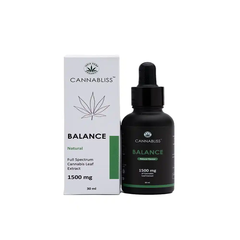 IH020037_1 India Hemp Organics Cannabliss Balance, 1500mg, Natural, 30ml on itsHemp