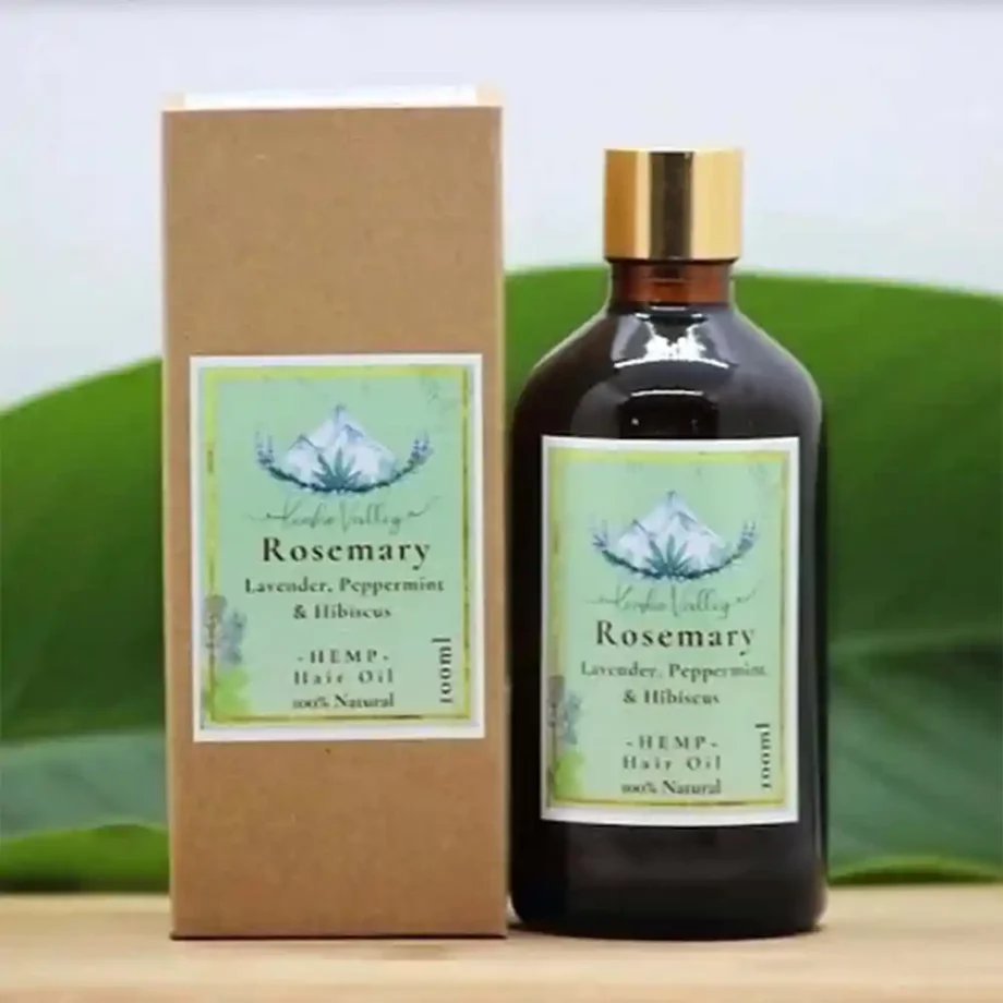 Kensho Valley Hemp Hair Oil with Rosemary, Peppermint, Hibiscus & Lavender, 100ml on itsHemp