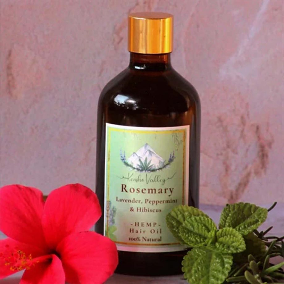 Kensho Valley Hemp Hair Oil with Rosemary, Peppermint, Hibiscus & Lavender, 100ml on itsHemp
