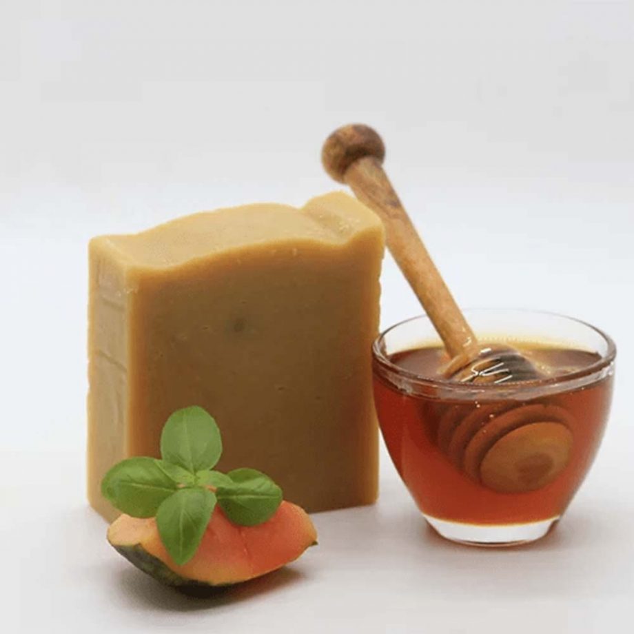 Kensho Valley Luxury Hemp Soap with Papaya, Honey, Mango Butter & Basil, 160g on itsHemp