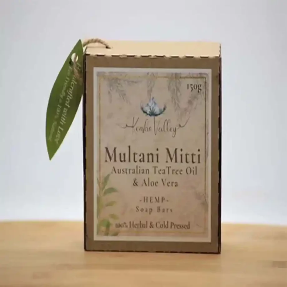 Kensho Valley Luxury Hemp Soap with Multani Mitti, Aloe Vera & Tea Tree, 160g on itshemp