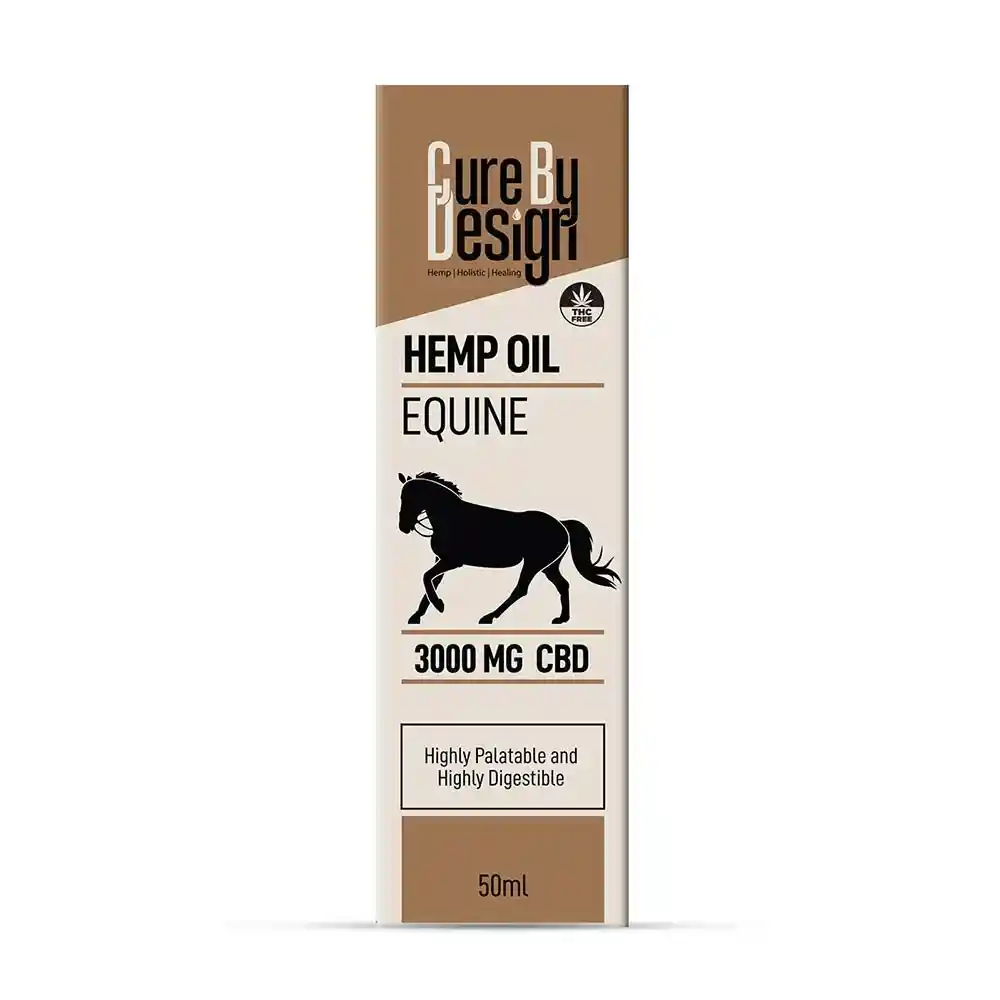 Cure By Design Hemp oil Equine 3000mg CBD, 50ml on itsHemp