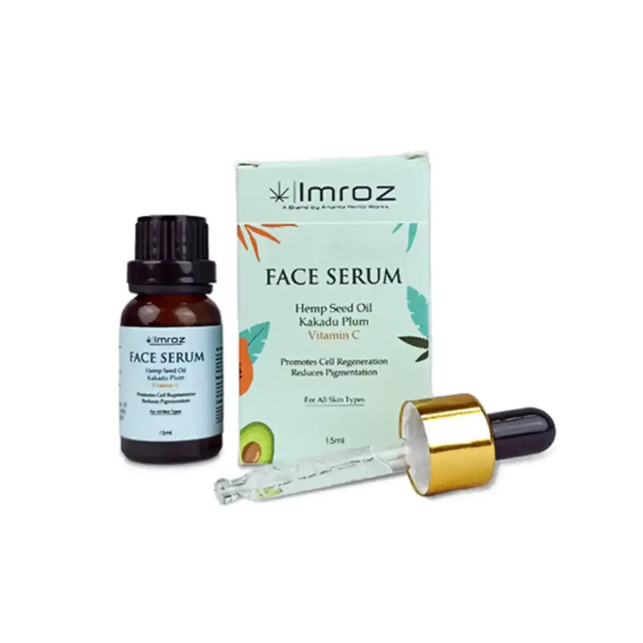 Imroz Vitamin C Face Serum With Hemp Seed Oil & Kakadu Plum, 15ml on itsHemp