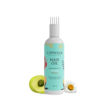 Imroz Bhringraj Hair Oil With Hemp Seed Oil & Shikakai, 100ml